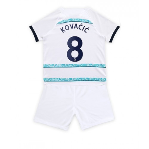 Fotbalové Dres Chelsea Mateo Kovacic #8 Dětské Venkovní 2022-23 Krátký Rukáv (+ trenýrky)